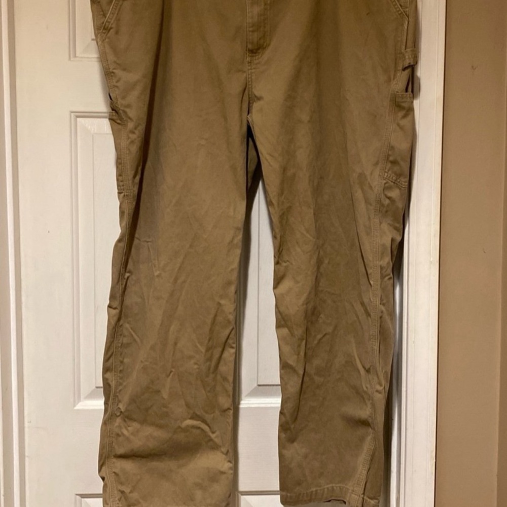 Carhartt Relaxed Fit Carpenter Tan Work Pants Men’s Size 48x32
